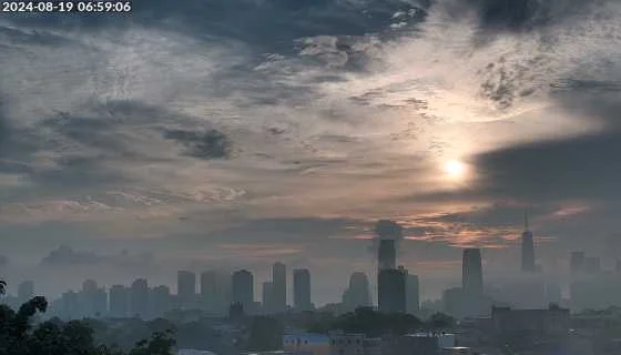 Skyline view of Communipaw, Downtown Jersey City, and Lower Manhattan from Claremont, JC.